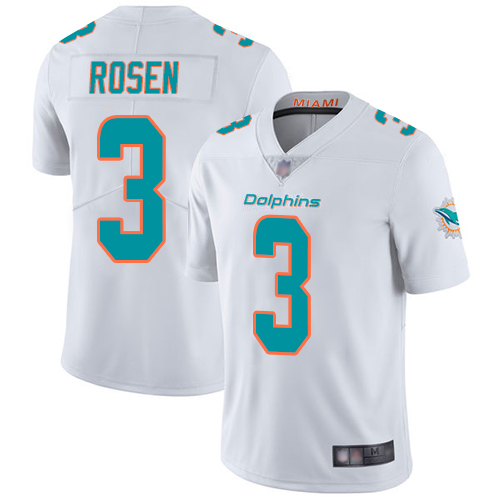 Nike Miami Dolphins #3 Josh Rosen White Men Stitched NFL Vapor Untouchable Limited Jersey->miami dolphins->NFL Jersey